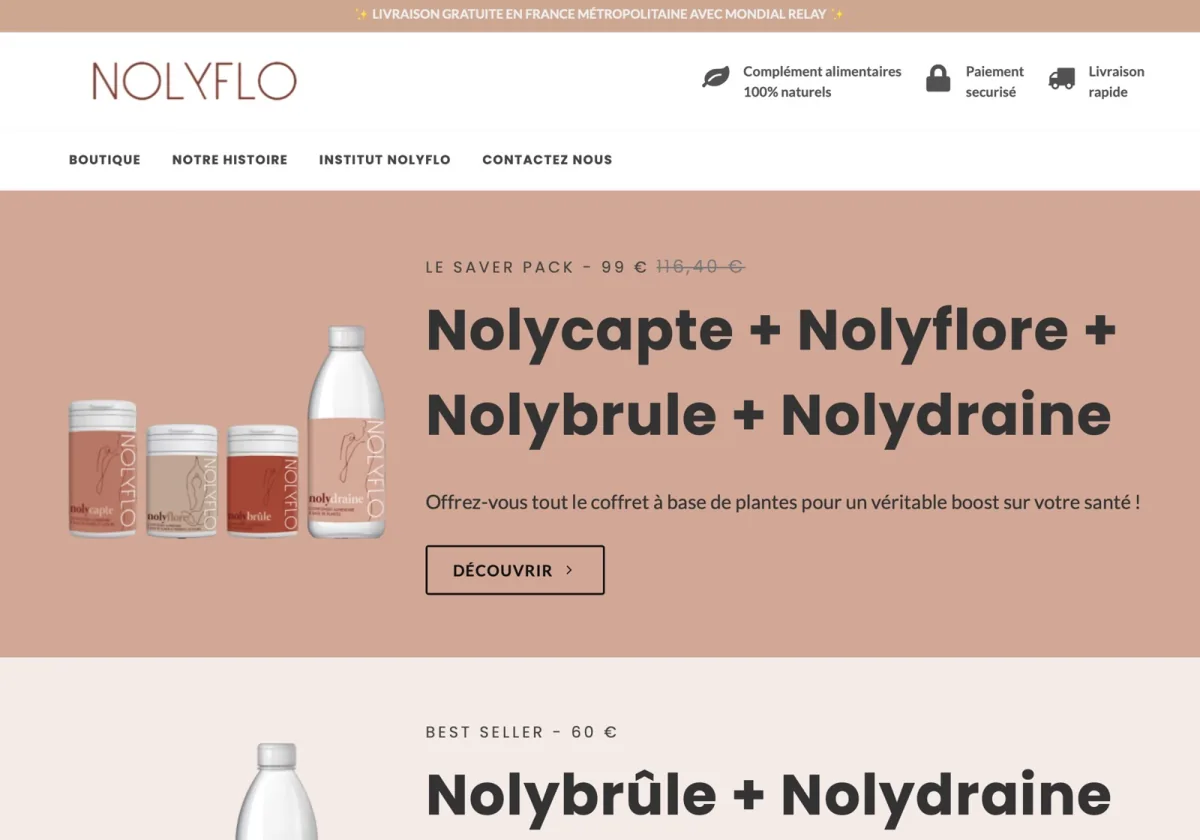 Boutique en ligne de compléments alimentaires